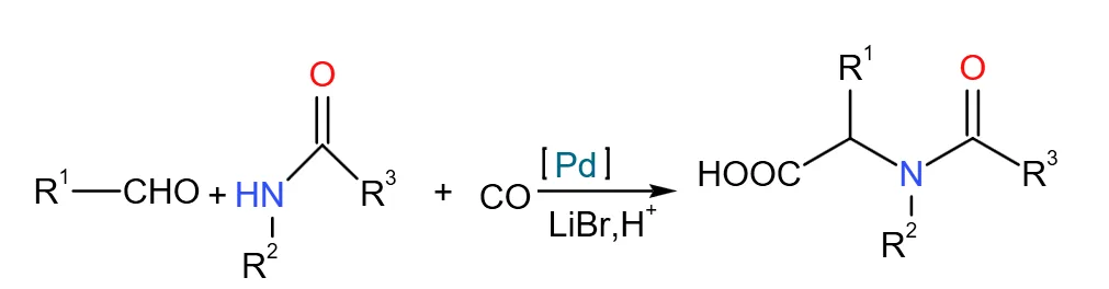 Synthesis Processes of Anionic Amino Acid Surfactants 7 Figure 6: Preparation of N-acyl amino acid salt under Pd catalysis